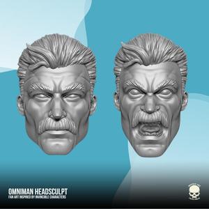 Omniman Fan Art Head 3D printable File