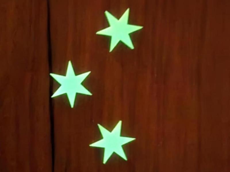 Stars with 6 points - Glow in the dark