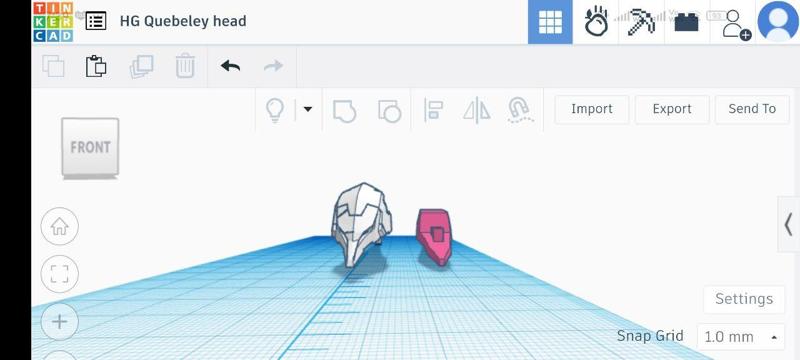 HG 1/144 Quebeley head