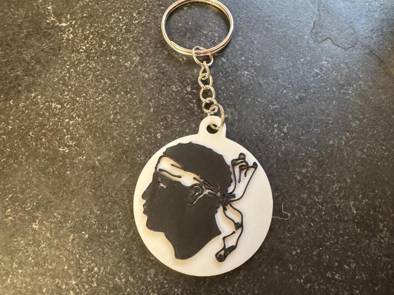 Corsican Moor's Keyring with Name 