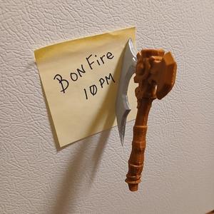 Dungeons and Dragons Axe Fridge Magnet