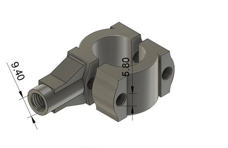 Universal motorcycle mirror holder.