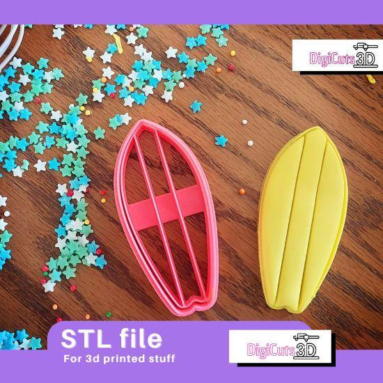 Surf Table COOKIE CUTTER - SUMMER TROPICAL COOKIE CUTTER STL FILE