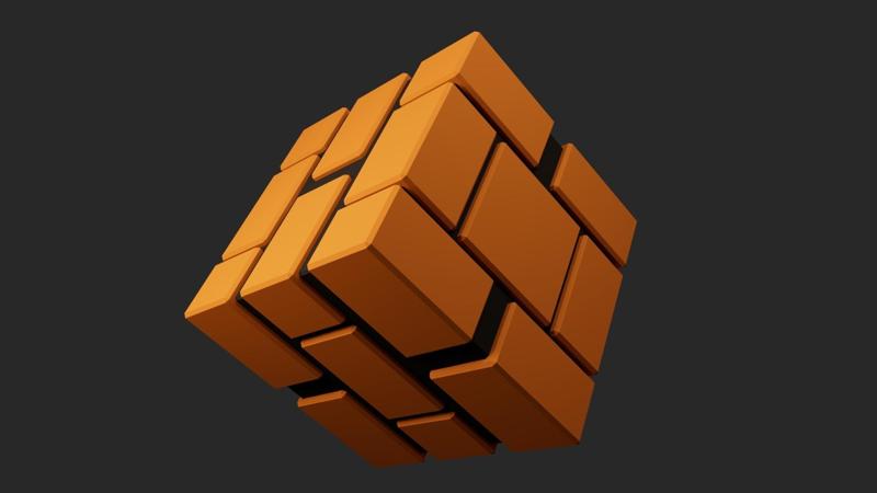 Mario decoration brick/ key ring