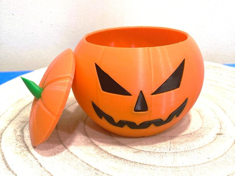 Halloween pumpkin bowl mid size