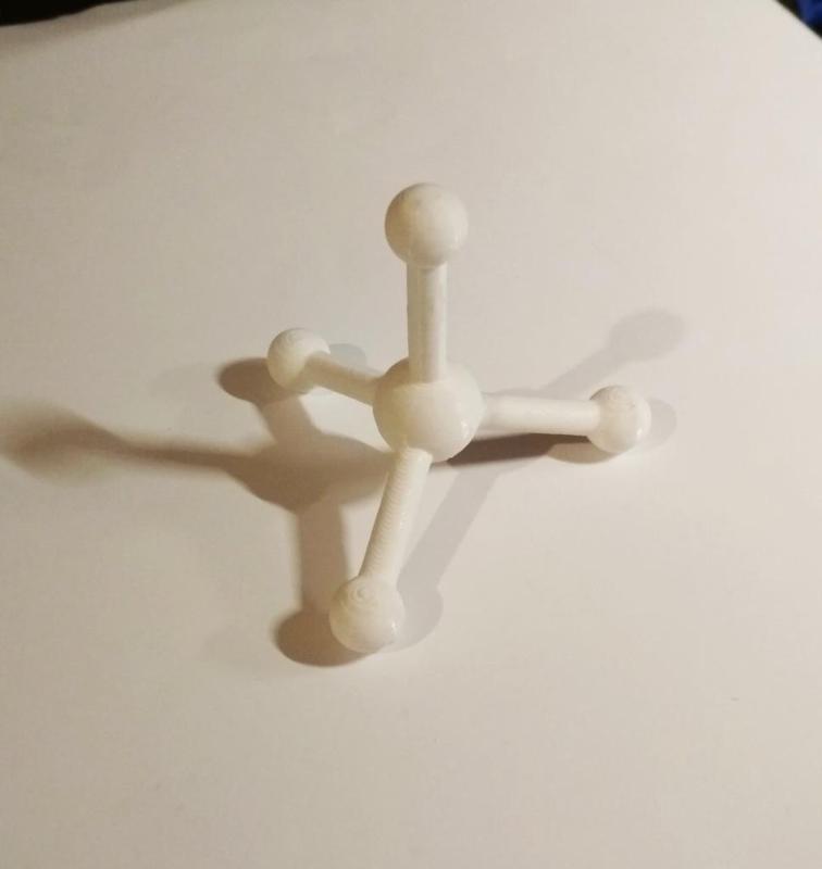 Molecule Structure // Four sided pyramid