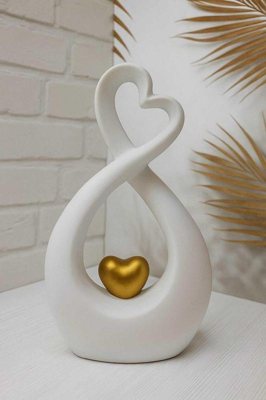 Infinity Heart Modern Sculpture