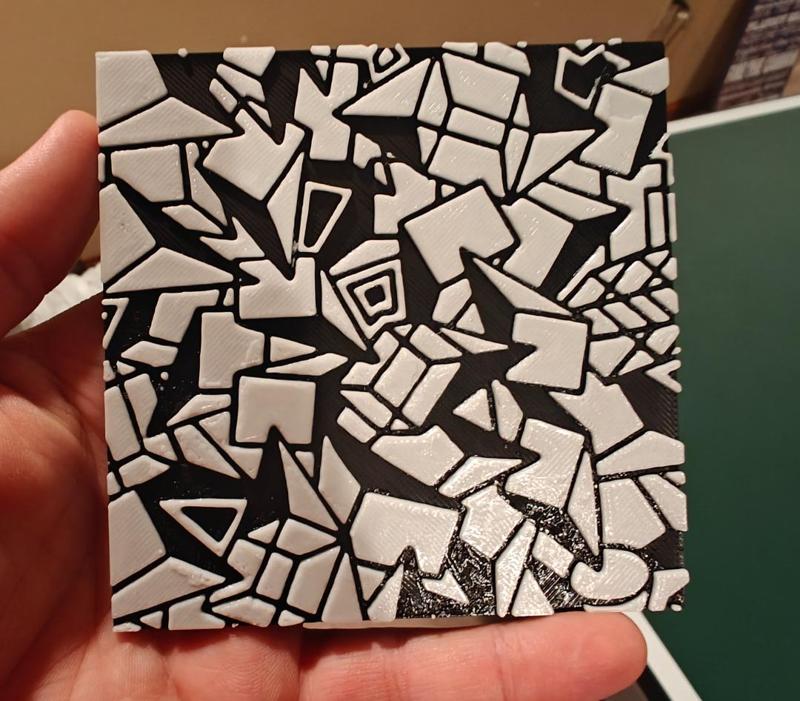 Abstract Black and White Cone Shaped art