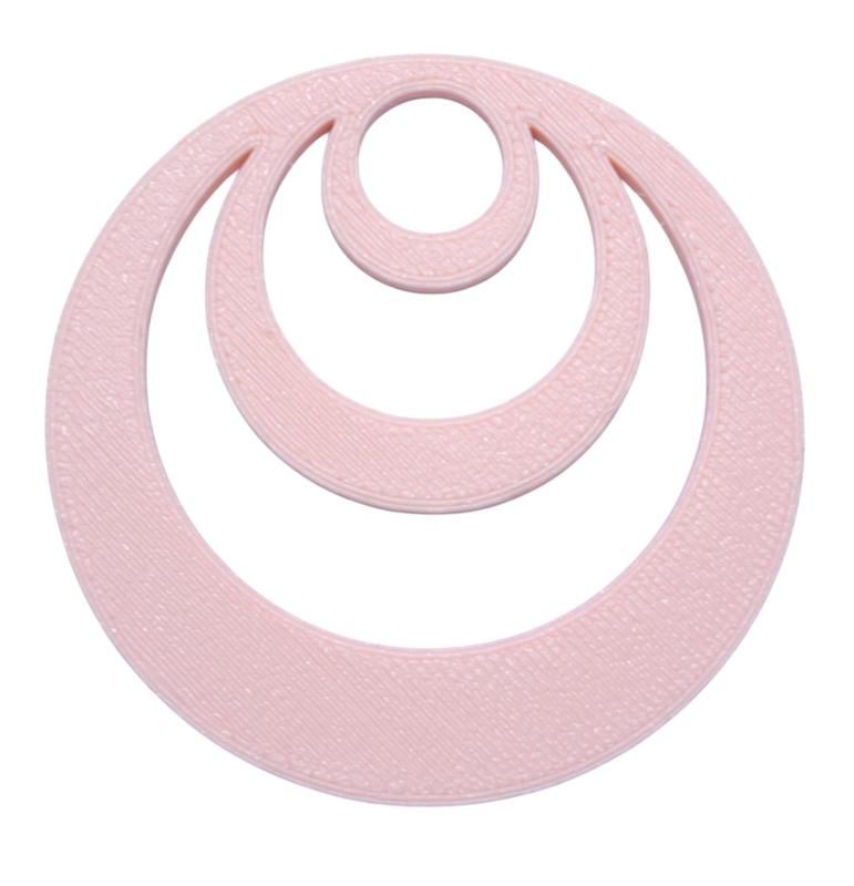 Tripple round earring