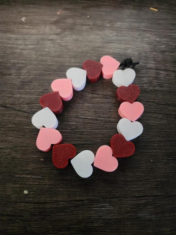 Rounded Heart Beads