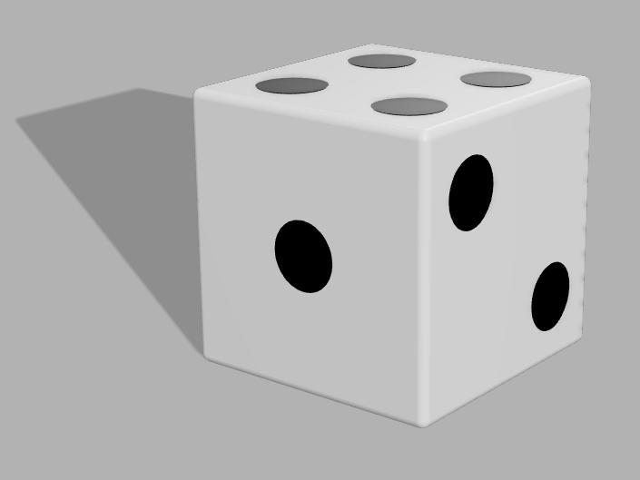 dice with smooth edges