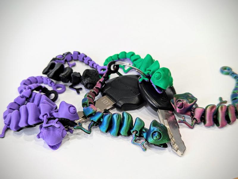 Baby Chameleon Keychain