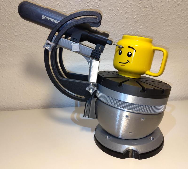 Multi-Directional Dremel Press for Highly Adjustable Ball Vise System