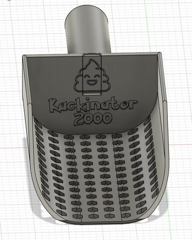 Cat litter scoop Katzenstreuschaufel Kackinator2000