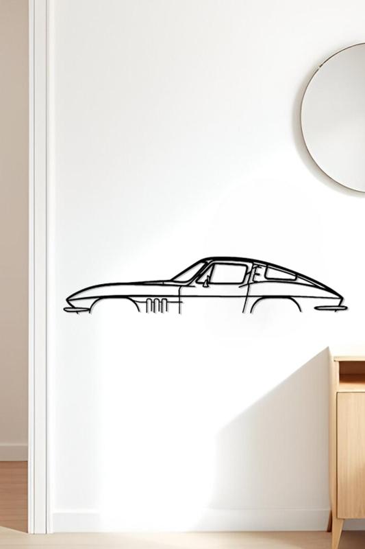 Corvette Classic C2 Wall Art, Wall Decor, Home Decor