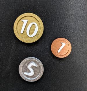 Machi Koro coins replica