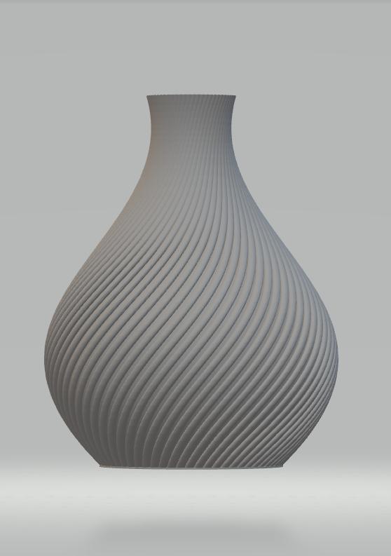 decorative spiral plant vase