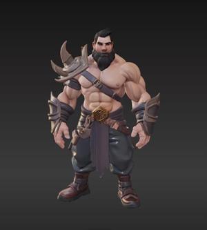 LEAGUE OF LEGENDS STYLE CHARACTER VIKING