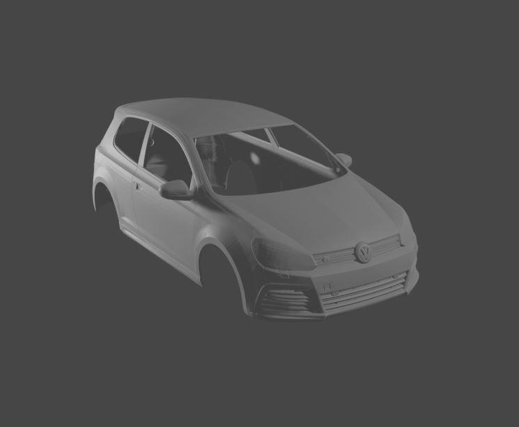 VOLKSWAGEN GOLF MK6 R  RC CAR BODY