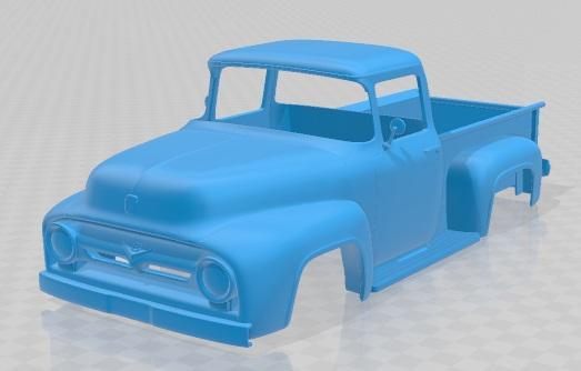 Ford F 100 1956 Printable Body Car