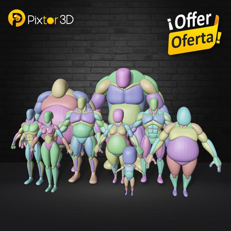 Blocking 3d (9 models)