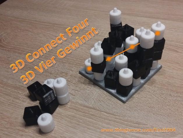 3D Connect Four boardgame / 3D Vier Gewinnt Brettspiel