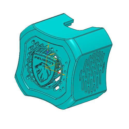 Peugeot-Themed Fan Guard for Ender 3 V2