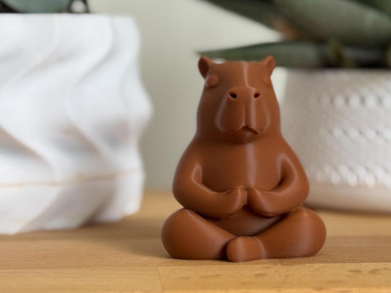 Meditating Yoga Capybara – Zen Lotus Pose