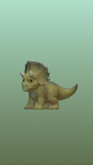 Triceratops Jurassic Chibi figure