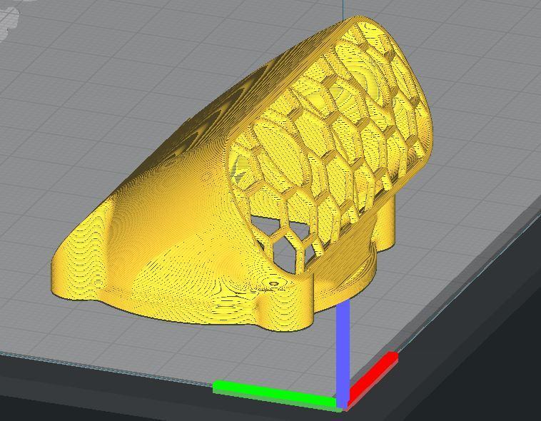 Ender 3, 3 V2, 3 pro, 3 max, dual 40mm axial fan hot end duct / fang. CR-10, Micro Swiss direct drive and bowden compatible. No support needed for printing