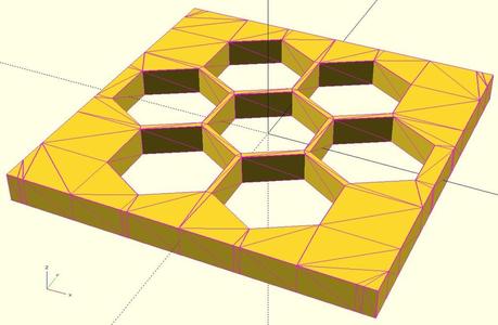 Parametric hexGrid Polyhedron