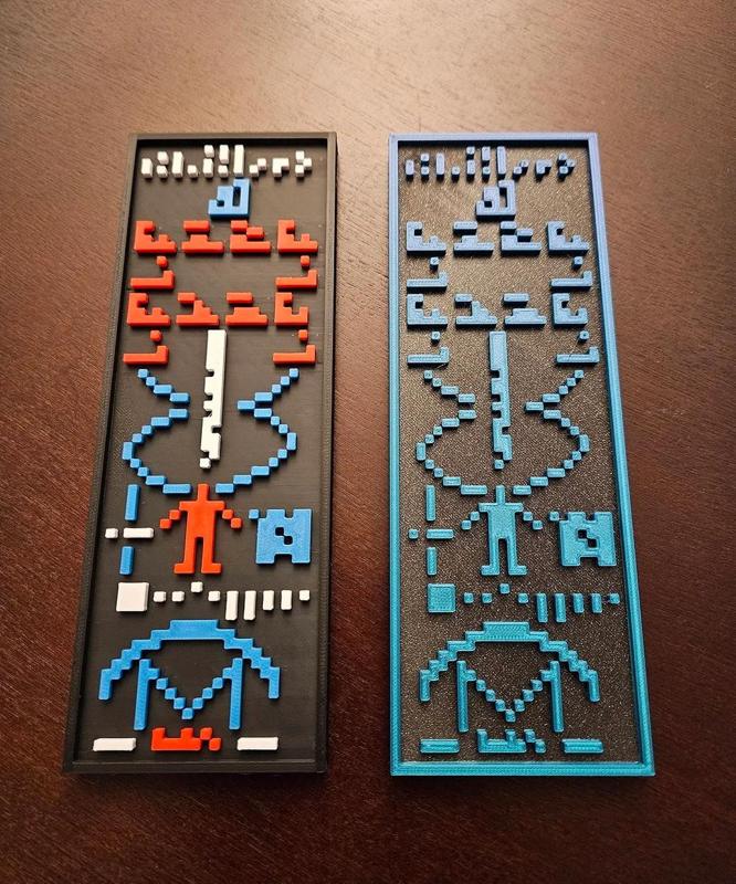 Magnetic multicolor Arecibo Message 