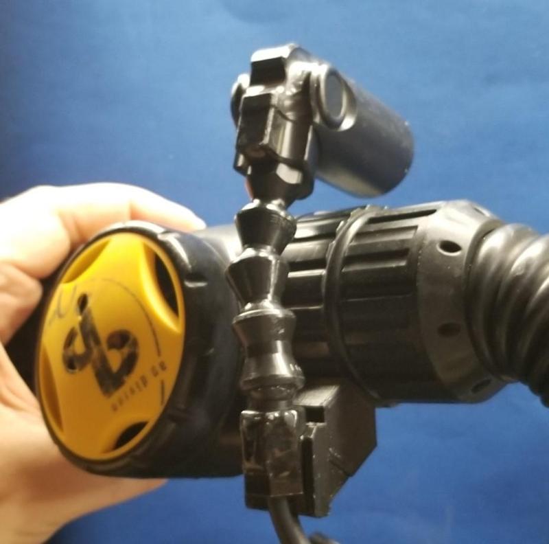 Shearwater NERD computer mount for AP Diving bail-out valve