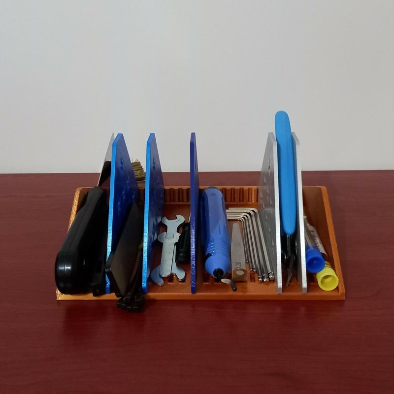 Home and Office Organizer with a Frame and Modular Separators; Flexible Storage System; DVD, CD, Blu-ray Stand; Book and Notebook Rack, Size S