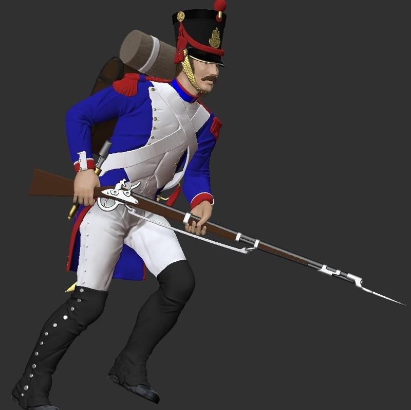 Infantry soldier attacking - Napoleon Wars