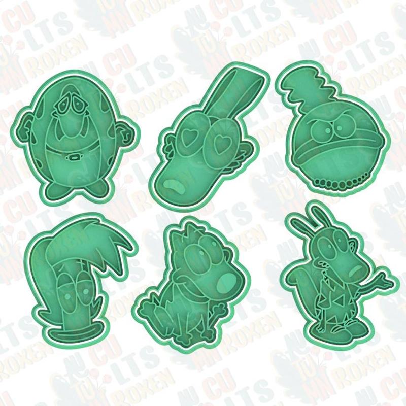 Rocko Modern Life cookie cutter set of 6