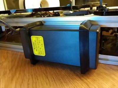 Kossel Clear PLA power supply mount