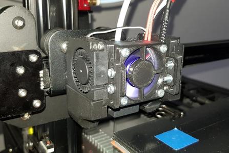 Adjustable fan mod for dual 4010 fan Tevo Tornado Cr10