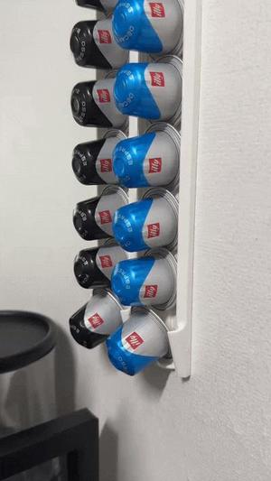 Nespresso Wall Rack – FIFO Capsule Holder (12pods)