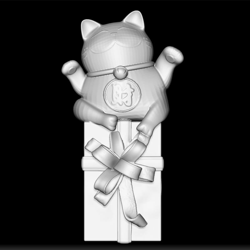 Cat Decoration - 3D Print Cat Sculpture - Decorative Cat Figurine - Cute Cat Design - Artistic Cat Statue