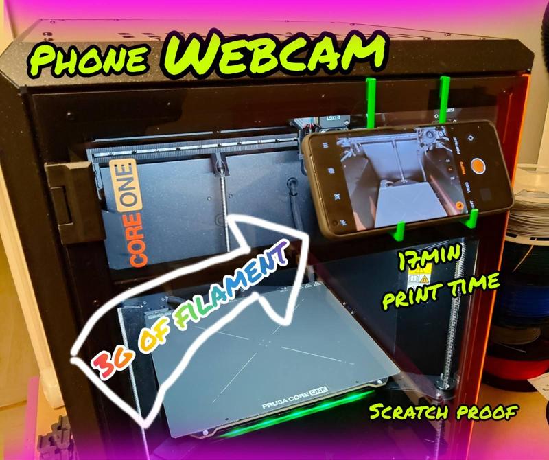 Core ONE Spare Phone Camera Holder for those who don't have buddy3D camera. (See the video)