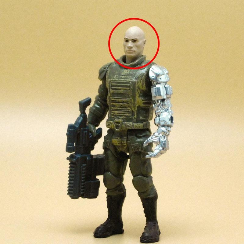 Final Faction replacement head (the Rock)