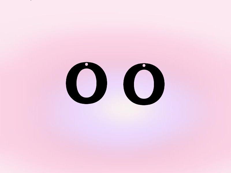 O Earring Keychain Necklace