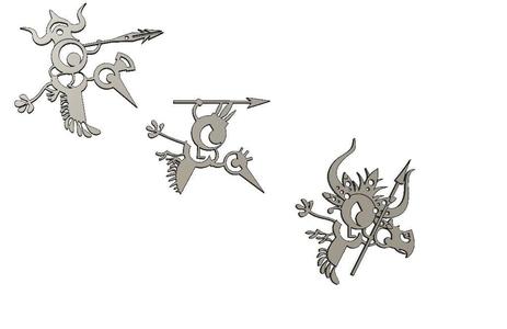 Patapon flying army decorative figurines