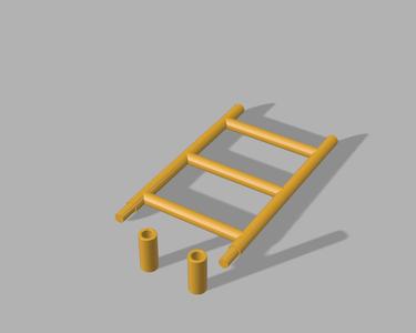 Ladder for bird gifts
