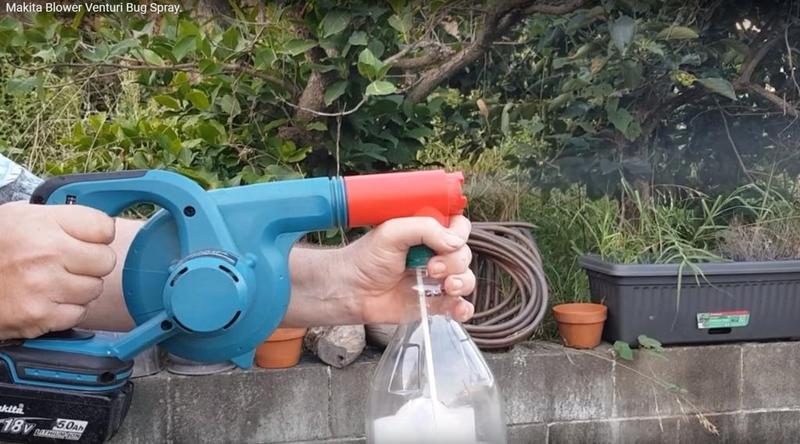 Makita Cordless Blower, Venturi Bug Spray atomizer mister