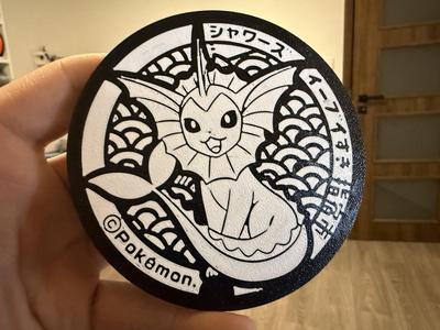 Vaporeon Pokemon set coaster