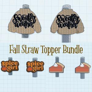 Fall Straw Topper Bundle