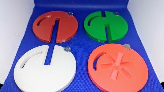 Christmas Ball Ornament Coaster Set