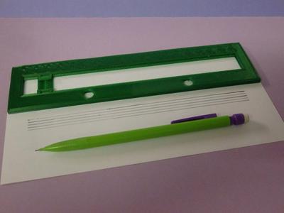 Rule with musical reach / Règle à portée musicale